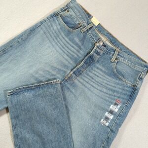 Levi's 501 Mens Jeans NWT 36x30 Original Fit Medium Wash Button Fly Blue Denim
